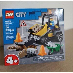 LEGO City Roadwork Truck 60284 Building Kit (58 Pieces) Retired Set Collection